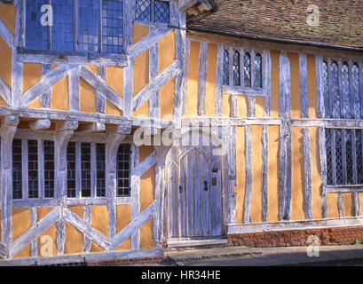 15. Jahrhundert kleine Halle, Marktplatz, Lavenham, Suffolk, England, Vereinigtes Königreich Stockfoto