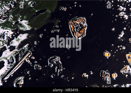 Abstrakten Detail der Ölfarben auf Fahrbahn Stockfoto