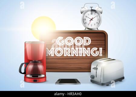 Guten Morgen noch Leben. Stock Vektor