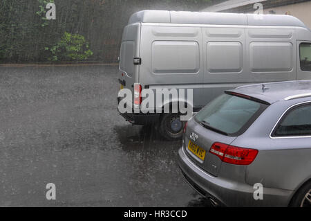 Sintflutartige Regenfälle Stockfoto