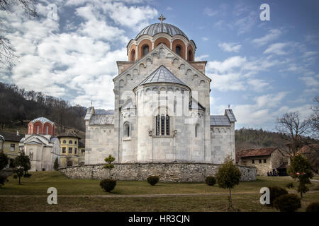 Detail der serbisch-orthodoxen Kloster aus dem 12. Jahrhundert Studenica Stockfoto