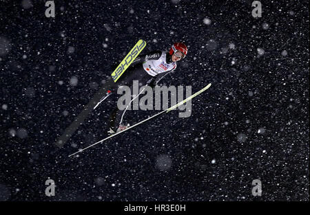 Lahti, Finnland. 26. Februar 2017. Deutscher Leichtathlet Svenja Würth in Aktion bei der nordischen Ski-Weltmeisterschaften in Lahti, Finnland, 26. Februar 2017. Foto: Karl-Josef Hildenbrand/Dpa/Alamy Live News Stockfoto