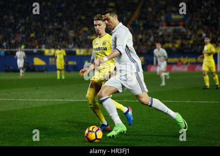 Vila Real, Spanien. 26. Februar 2017. Vila-Real, ESPANA - FEBRERO 2017: Spieler während der Spieltag 24 der LaLiga Santander zwischen Villarreal CF und Real Madrid im Estadio De La Cer‡mica, Vila-Real, Spanien. : Bildnachweis Cronos/Omar Arnau: Cronos Foto/Alamy Live-Nachrichten Stockfoto