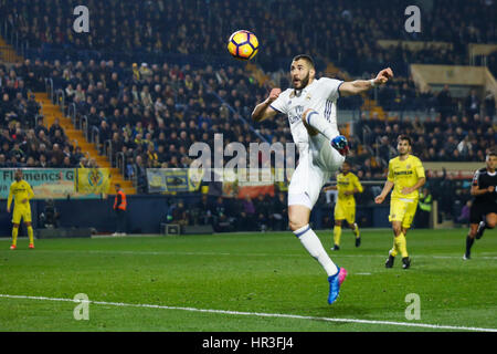 Vila Real, Spanien. 26. Februar 2017. Vila-Real, ESPANA - FEBRERO 2017: Spieler während der Spieltag 24 der LaLiga Santander zwischen Villarreal CF und Real Madrid im Estadio De La Cer‡mica, Vila-Real, Spanien. : Bildnachweis Cronos/Omar Arnau: Cronos Foto/Alamy Live-Nachrichten Stockfoto