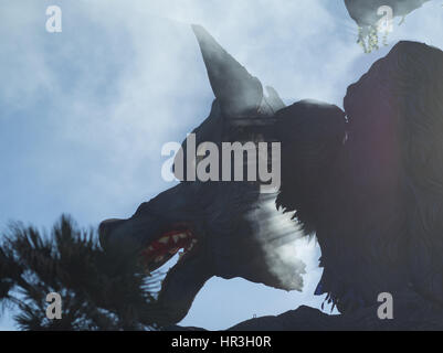 Viareggio, Italien. 26. Februar 2017. Detail eines Schwimmers der Karneval von Viareggio während der dritten Parade am 26. Februar 2017. Bildnachweis: JBphotoeditorial/Alamy Live-Nachrichten Stockfoto