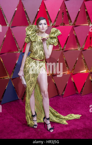 Los Angeles, USA. 26. Februar 2017. Schauspielerin Blanca Blanco kommt für den roten Teppich der 89. Academy Awards am Dolby Theater in Los Angeles, USA, am 26. Februar 2017. Bildnachweis: Yang Lei/Xinhua/Alamy Live-Nachrichten Stockfoto