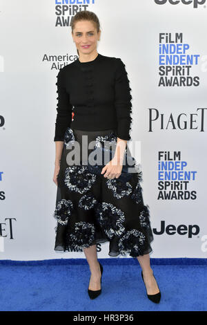 Amanda Peet besucht die 32. Film Independent Spirit Awards 2017 am Santa Monica Pier am 25. Februar 2017 in Santa Monica, Kalifornien. | Verwendung weltweit Stockfoto