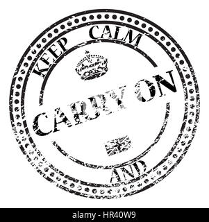 Ein Donjon beruhigen und tragen auf Briefmarke auf einem weißen Hintergrund isoliert Stockfoto