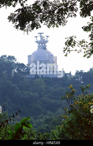 am Morgen lange Dhauligiri, buddhistische touristischer Ort, Bhubaneswar Odisha anzeigen Stockfoto