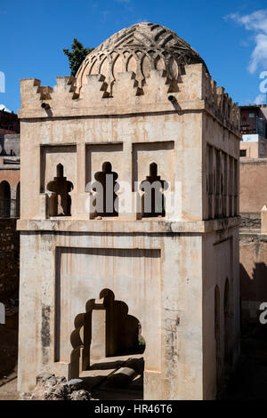 Marrakesch, Marokko.  Almoravid Koubba, 12.. Jahrhundert. Stockfoto