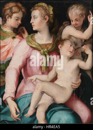 Portelli da Loro, Carlo, Jungfrau, Kind, Kind Johannes und Margarethe, 1565-74 Stockfoto