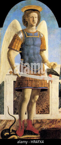 Piero - Polyptychon von St. Augustine - St. Michael - WGA17457 Stockfoto
