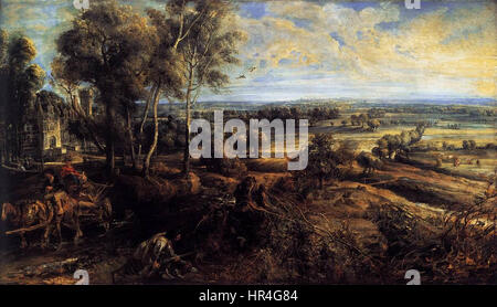 Rubens - Herbst-Landschaft mit Blick auf Het Steen - WGA20404 Stockfoto