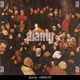 Pieter Bruegel der ältere - die Predigt von Johannes der Täufer (Detail) - WGA3488 Stockfoto