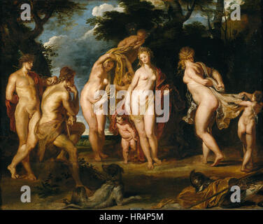 Rubens - das Urteil des Paris, c.1606 (Museo del Prado) Stockfoto