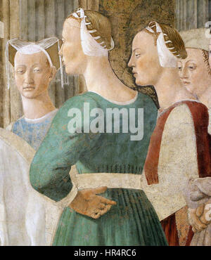 Piero - 2 b. Treffen zwischen der Königin von Saba und Salomo - WGA17499 Stockfoto