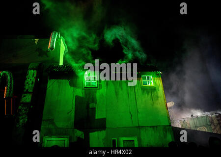 Haunted Halloween House Stockfoto