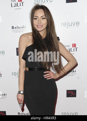 Verschiedene Prominente besuchen Lalit Hotel Launch Party Featuring: Lia Karpiak wo: London, Vereinigtes Königreich bei: 27. Januar 2017 Credit: WENN.com Stockfoto