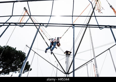 Schweiz, Tessin, Ascona, Trampolin Stockfoto