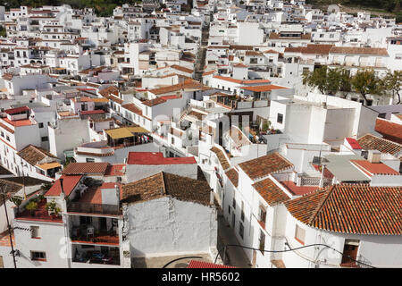 Provinz Spanisch weiß gewaschene Dorf Mijas Pueblo, Andalusien, Malaga, Spanien Stockfoto