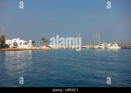 Hafen, Hafen, Marina, Marbella, Andalusien, Südspanien. Stockfoto