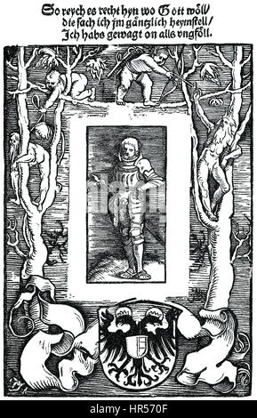 Veröffentlichung von Ulrich von Hutten, 1488-1523, ein deutscher humanist Stockfoto