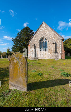 St Marys Kirche Burham. Ein Dorf am Fluss Medway, Kent. Stockfoto