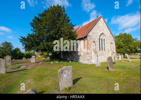 St Marys Kirche Burham. Ein Dorf am Fluss Medway, Kent. Stockfoto