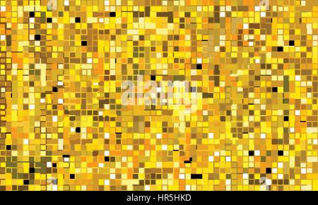 Mosaïc Wandbild golden (leuchtendes Polycolor Glasmalerei nahtlose Muster) Stock Vektor