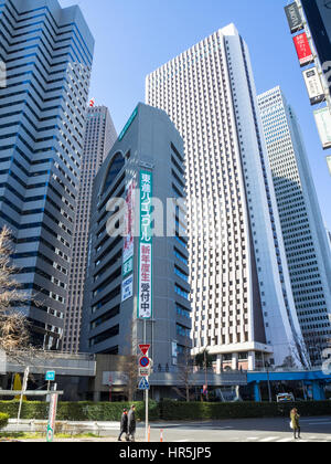 Sompo Japan Nipponkoa Head Office Building und andere aus Eistürme in Shinjuku, Tokyo. Stockfoto