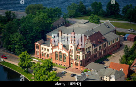 Historische Schweriner Elektrizitätswerk, Schwerin, Mecklenburg-Vorpommern, Deutschland Stockfoto