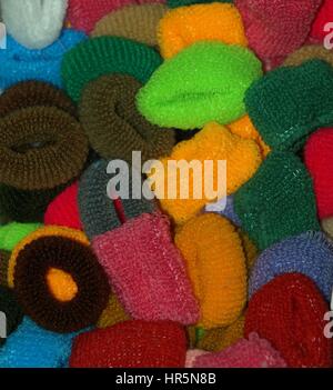 Eine Menge Haare Beläge Stockfoto