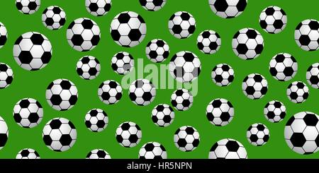Seamless soccer balls Stock Vektor
