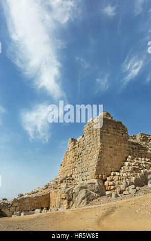 Archäologische Ausgrabungen der Festung Nimrod in Israel Stockfoto