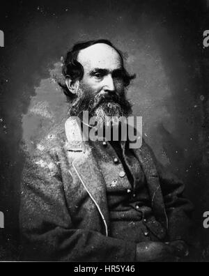 Fotografisches Porträt von Jubal Anderson Early, ein General der Konföderierten während des amerikanischen Bürgerkrieges, 1880. Hinweis: Bild wurde restauriert mit modernen digitalen Methoden. Stockfoto