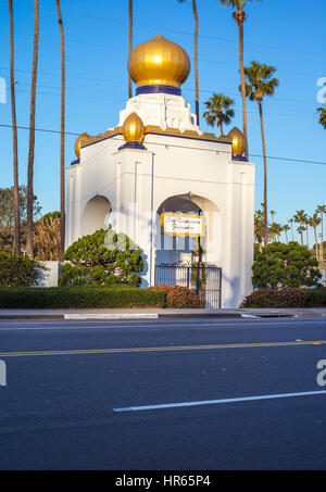 Golden Lotus Kuppel der Selbstverwirklichung Gemeinschaft. Encinitas, Kalifornien. Stockfoto