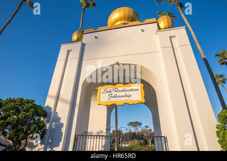 Golden Lotus Kuppel der Selbstverwirklichung Gemeinschaft. Encinitas, Kalifornien. Stockfoto