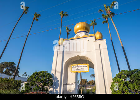 Golden Lotus Kuppel der Selbstverwirklichung Gemeinschaft. Encinitas, Kalifornien. Stockfoto