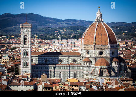 Blick auf den Dom in Florenz, Toskana, Italien. Stockfoto