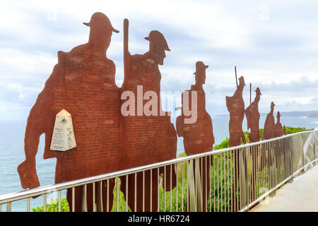 ANZAC Memorial Walk in Newcastle an diejenigen erinnern, die ihr Leben im Krieg, new South Wales, Australien Stockfoto