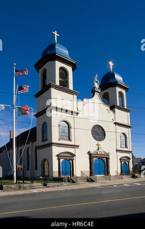 Unsere Dame der guten Reise, A katholische Kirche in der Küstenstadt Angeln Stadt Gloucester, Massachusetts Stockfoto