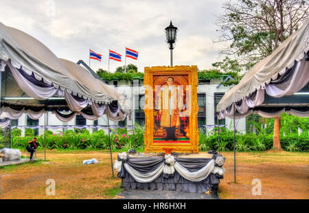 Trauer um König Bhumibol Adulyadej in Bangkok, Thailand Stockfoto