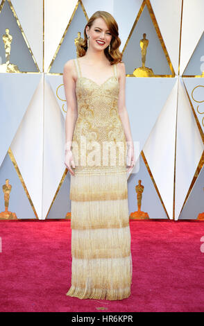 Hollywood, Kalifornien, USA. 26. Februar 2017. Emma Stone besucht der 89th Annual Academy Awards am Dolby Theater am 26. Februar 2017 in Hollywood, Kalifornien. Bildnachweis: Mpi99/Medien Punch/Alamy Live-Nachrichten Stockfoto