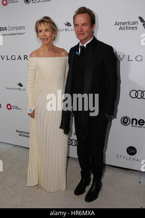West Hollywood, Kalifornien, USA. Februar 2017. Stich. 25. Jährliche Elton John Academy Awards Viewing Party im West Hollywood Park. Quelle: Birdie Thompson/AdMedia/Alamy Live News Stockfoto