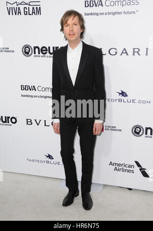 West Hollywood, Kalifornien, USA. Februar 2017. Beck. 25. Jährliche Elton John Academy Awards Viewing Party im West Hollywood Park. Quelle: Birdie Thompson/AdMedia/Alamy Live News Stockfoto
