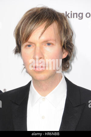 West Hollywood, Kalifornien, USA. Februar 2017. Beck. 25. Jährliche Elton John Academy Awards Viewing Party im West Hollywood Park. Quelle: Birdie Thompson/AdMedia/Alamy Live News Stockfoto