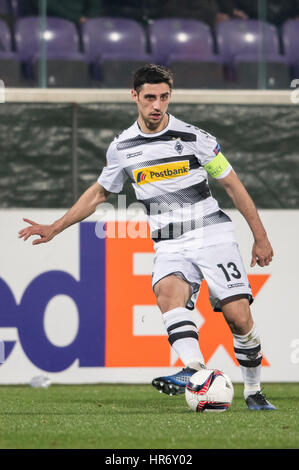 Firenze, Italien. 23. Februar 2017. Lars Stindl (Gladbach) Fußball: UEFA Europa League Runde der 32 2. Bein match zwischen ACF Fiorentina 2-4 Borussia Mönchengladbach im Stadio Artemio Franchi in Florenz, Italien. Bildnachweis: Maurizio Borsari/AFLO/Alamy Live-Nachrichten Stockfoto