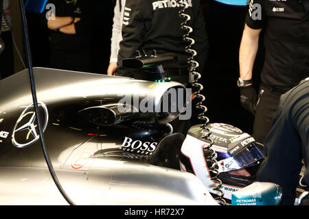 Barcelona, Spanien. 27. Februar 2017. Motorsport: FIA Formel 1 Weltmeisterschaft 2017, testen Sie in Barcelona, Credit: Dpa/Alamy Live-Nachrichten Stockfoto