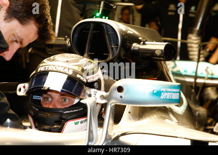 Barcelona, Spanien. 27. Februar 2017. Motorsport: FIA Formel 1 Weltmeisterschaft 2017, testen Sie in Barcelona, Credit: Dpa/Alamy Live-Nachrichten Stockfoto