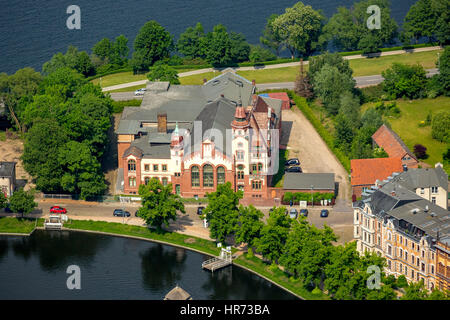 Historische Schweriner Elektrizitätswerk, Schwerin, Mecklenburg-Vorpommern, Deutschland Stockfoto